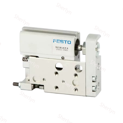 Space Optimized Mini Linear Drive FESTO SLF-10-30-P-A 170507, 10Bore 30Stroke Oksidasi Aluminium Ball Bearing Silinder Terpandu Dengan Bantal End Stop yang Dapat Disetel