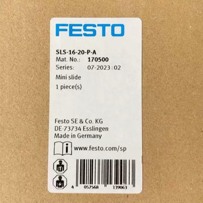 SLS-6-15-P-A 170487 Festo Silinder Geser Mini Presisi Tinggi ± 0,01mm Akurasi Posisi Penggunaan Peralatan Semikonduktor