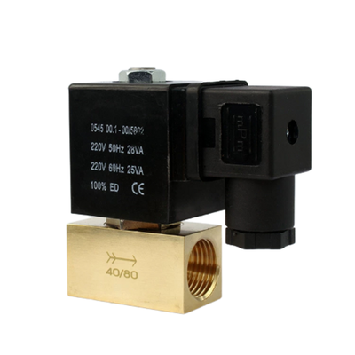 JT22-02 Sabuk Pneumatic Solenoid Valve 2 Way Normal Terkunci Rentang suhu 30 hingga 120 °C Ideal untuk sistem kontrol fluida