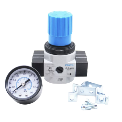 Festo presisi tinggi 8002370 LR-1/2-D-MAXI-MPA Regulator udara industri Badan paduan seng tahan benturan