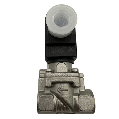 6281 Series Stainless Steel Pneumatic Solenoid Valve 2 Way Fungsi Klep yang Biasanya Tertutup Ukuran Pelabuhan G3/8 "Hingga G2" Ideal untuk Otomasi Pneumatik