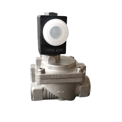 6281 Series Stainless Steel Pneumatic Solenoid Valve 2 Way Fungsi Klep yang Biasanya Tertutup Ukuran Pelabuhan G3/8 "Hingga G2" Ideal untuk Otomasi Pneumatik
