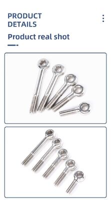 M12*40 M12 M12*90 Baja tahan karat 304 Half Thread Swing Bolt Baja tahan karat Swing Bolt Hardware pengikat tahan korosi untuk tugas berat