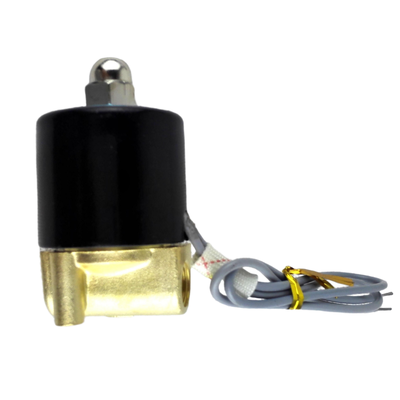 2.5 mm Aliran Pneumatic Solenoid Valve Dengan Pola Gerak Aktif Langsung Dan Suhu -5°C Sampai 80°C 2W-025-08