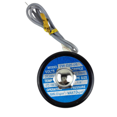 2.5 mm Aliran Pneumatic Solenoid Valve Dengan Pola Gerak Aktif Langsung Dan Suhu -5°C Sampai 80°C 2W-025-08