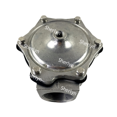 Katup Solenoid Pulsa Sudut Kanan 1 Inci G353A045, Katup Pengumpul Debu Aliran Sedang Aluminium Pilot Integral Seri ASCO 353