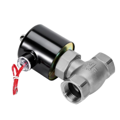 2L-10 Kisaran Tekanan 0,1 hingga 1,5 MPa Katup Solenoid Pneumatik dengan bahan PTFE Seal dan kisaran suhu -20°C hingga 185°C