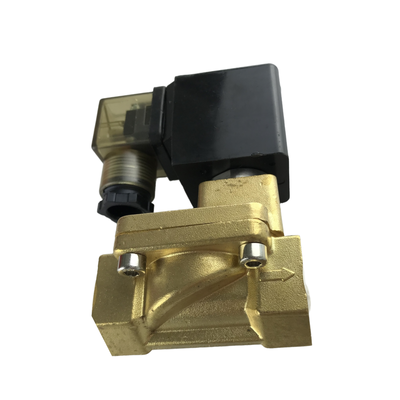 2/2 Cara Klep Solenoid Pneumatik yang Biasanya Ditutup Dengan Ukuran Pelabuhan Bahan Badan Kuningan 3/8 "ke 2" untuk Operasi PU225-04
