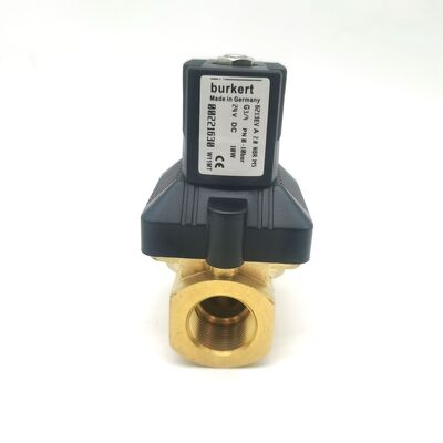 Ventil Solenoid Burkert Otentik Tipe 6213 00221621 AC220V 8W, G3/4 2/2 Way Valve Kuningan yang Biasanya Ditutup, 13 Flow Oriffice NBR Seal, -10 ~ 80 °C 0-10 Bar Medium Control