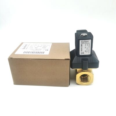 Ventil Solenoid Burkert Otentik Tipe 6213 00221621 AC220V 8W, G3/4 2/2 Way Valve Kuningan yang Biasanya Ditutup, 13 Flow Oriffice NBR Seal, -10 ~ 80 °C 0-10 Bar Medium Control