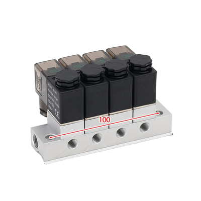 Manifold Katup Solenoid 1-Inlet-5-Outlet 2V025-06-5F dan Cincin Segel FKM 2V025-06-4F 1-Inlet-4-Outlet