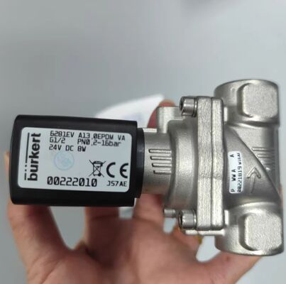 '00322529 '00322530 '00322531 Burkert Solenoid Valve Tipe 6281 G1/4 2/2 biasanya tertutup Baja tahan karat AC24V 8W