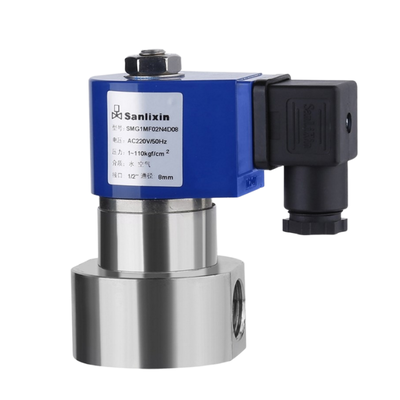 2 Way NC H4S005B01-AC-220 Stainless Steel 316 1/8 ''Ukuran Port 220VAC Katup Solenoid Tekanan Tinggi