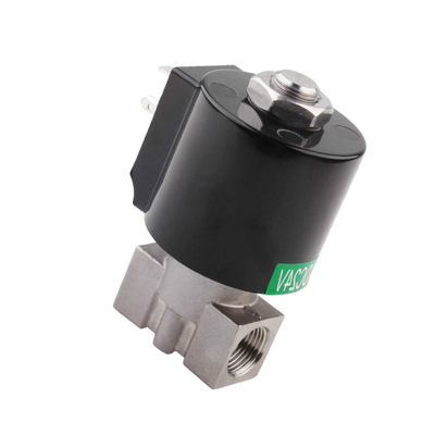 8.7AAS020B Port Ukuran 1/2 3/8 Pneumatic Solenoid Valve Baja tahan karat 304 Bahan bodi Lubang Ukuran 2mm