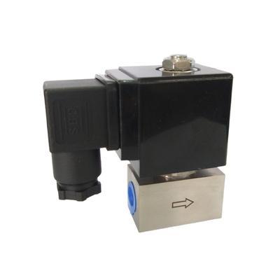 2 Way Valve Solenoid Pneumatik yang ditutup secara normal PTFE Material Segel 25mm Ukuran Lubang 1 "Ukuran Port Tekanan 6 hingga 120 Bar 24VAC