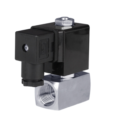 2 Way Valve Solenoid Pneumatik yang ditutup secara normal PTFE Material Segel 25mm Ukuran Lubang 1 "Ukuran Port Tekanan 6 hingga 120 Bar 24VAC
