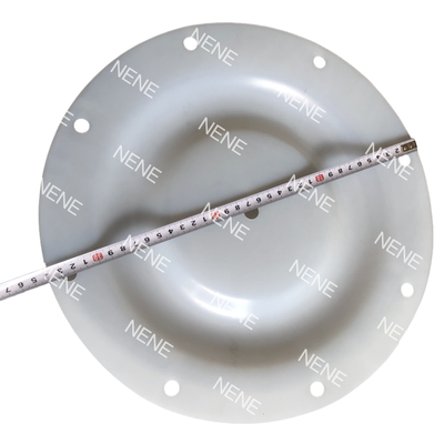 QBY-15 Diafragma 140MM Diameter luar 6 Lubang Putih F46 Wear Resistant Spare Membrane Untuk Pompa Diafragma Udara