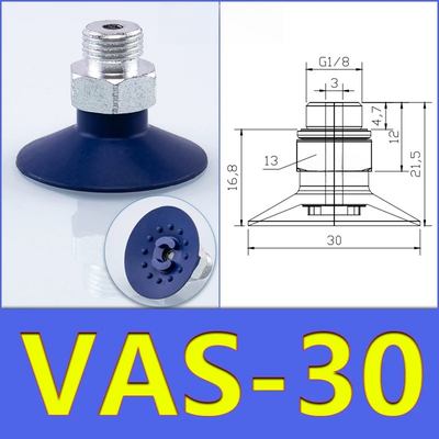FESTO VAS30 Suction Pad Pneumatik Diameter 30Mm Silikon Multi Warna Karet Nitril Tahan Aus Untuk Transfer Material Robot