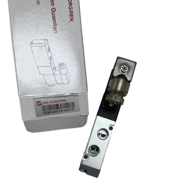 Katup Solenoid VCB22A517D-CA213F NORGREN Ulir G1/8 24VDC 5/2 Katup Kontrol Arah Pneumatik Solenoid Tunggal Kembali Pegas IMI Norgren Asli
