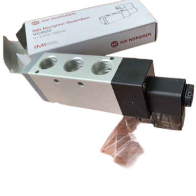 Katup Solenoid NORGREN VCB22D517A-AD213L Aliran Tinggi 3350 L/min G1/2 24VDC 5/2 Pengembalian Pegas Katup Spool Pneumatik Bodi Aluminium IP65