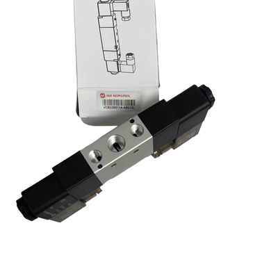 Katup Solenoid Ganda VCB22B511A-AB213L 24VDC IMI NORGREN G1/4 5/2 Katup Memori Pneumatik untuk Mesin Perkakas Pemuatan Kumparan Ganda