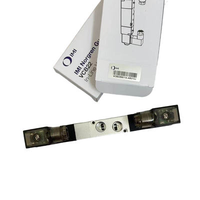 5/3 Katup Solenoid Pusat Tutup NORGREN VCB22B611A-AB213J G1/4 24VDC Katup Posisi Solenoid Ganda untuk Klamping Terapung 5 Port 3 Posisi