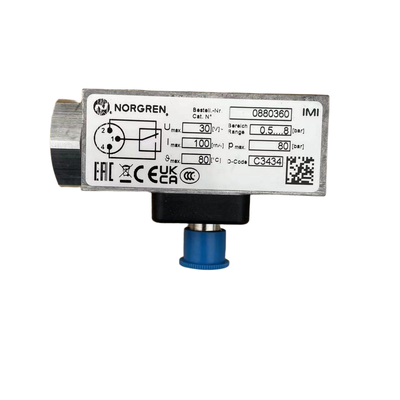 NORGREN 0880360 Pressure Switch G1/4 Thread Pneumatic Pressure Detecting Switch for Automation System