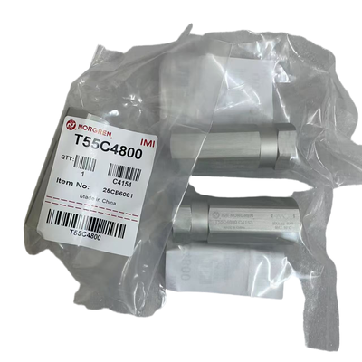 T55C4800 IMI Norgren Inline Non Return Valve G1/2 Thread Aluminium Compact Pneumatic Check Valve Untuk Mesin Pengemasan