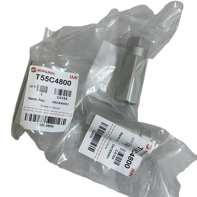 T55C4800 IMI Norgren Inline Non Return Valve G1/2 Thread Aluminium Compact Pneumatic Check Valve Untuk Mesin Pengemasan