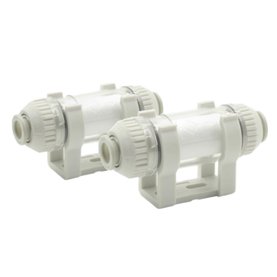 SMC ZFC100‐06 ZFC200‐06 Kompak Filter Udara Vakum One-Touch Quick Connect Fitting Cartridge-Style Replaceable Filter Element Dengan Anti-Scatter Lock Mechanism Untuk 6mm Pneumatic Tubing