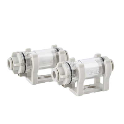 SMC ZFC100‐06 ZFC200‐06 Kompak Filter Udara Vakum One-Touch Quick Connect Fitting Cartridge-Style Replaceable Filter Element Dengan Anti-Scatter Lock Mechanism Untuk 6mm Pneumatic Tubing