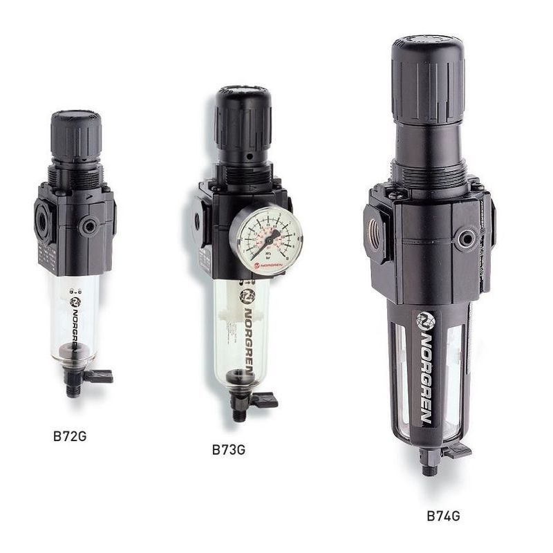 G3/4, Pelumas Regulator Filter Pembuangan Otomatis untuk Udara Terkompresi F74G-6GN-AP1