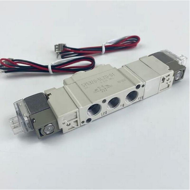 SMC SY5420-5LZD-01 Solenoid Valve Port Ukuran 1/8 3 Posisi Exhaust Center DC24V