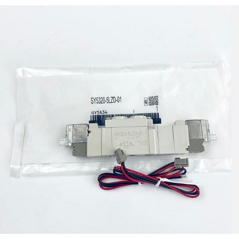 SMC SY5320-6LZD-C4 Pneumatic Solenoid Valve DC12V 3 Posisi Pusat Tertutup Satu Sentuh Fitting Port Ukuran ø4