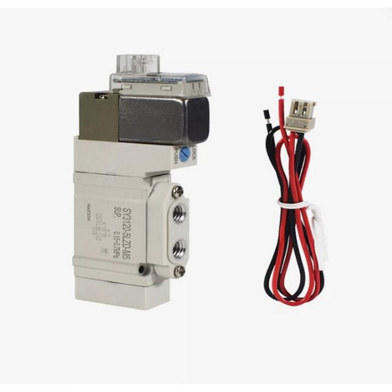 SMC Solenoid Valve SY5220-5LZD-C8 2 Posisi Double One-Touch Fitting Port Size ø8 DC24V