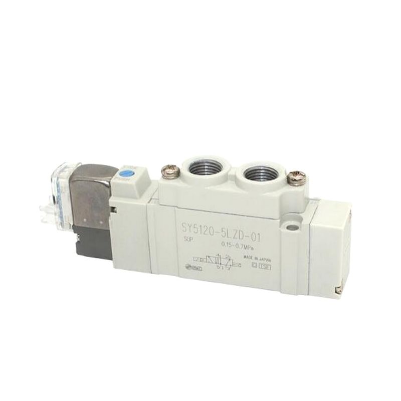 SY5220-5LZD-C4 Solenoid Valve SMC 2 Posisi Double DC24V One-Touch Fitting Port Size Ø4