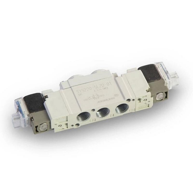 SMC SY5120-5LZD-C8 2 Posisi Fitting Single One-touch ø8 Pneumatic Solenoid Valve DC24V