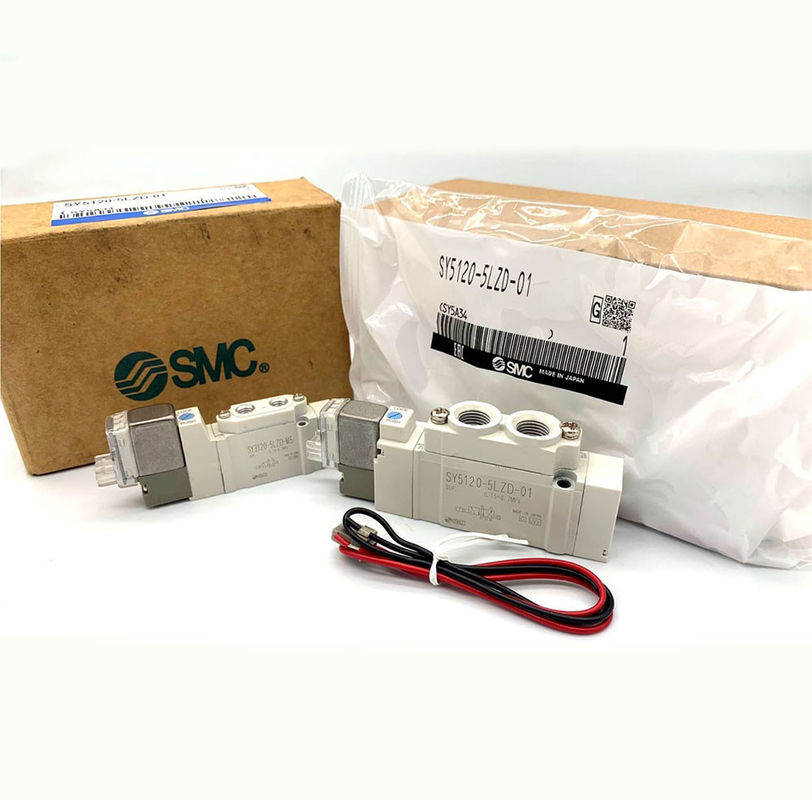 5-Port SMC Solenoid Valves Soft Seal SY5220-6LZD-01 SY5220-5LZD-C6 SY5220-5LZD