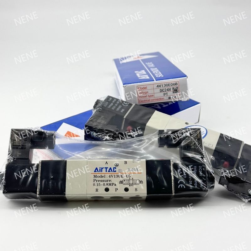 AIRTAC 4V230C-06 Aluminium Alloy Body Material Electromagnetic Valve 24VDC 220V Untuk Aplikasi Tekanan Tinggi