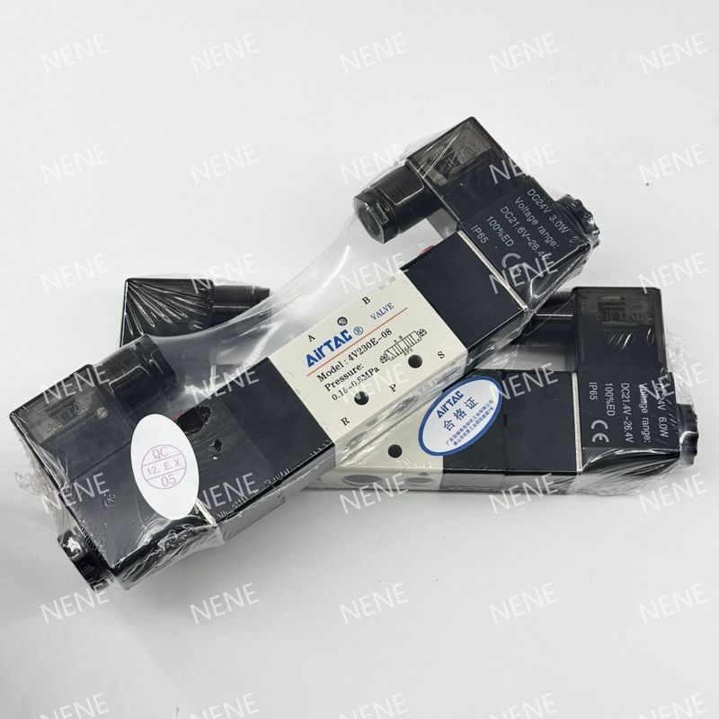 Solenoid Valve 4V330C-08 AIRTAC Untuk Udara 0,15 hingga 0,8 MPa 21 hingga 114 Psi Udara Cairan