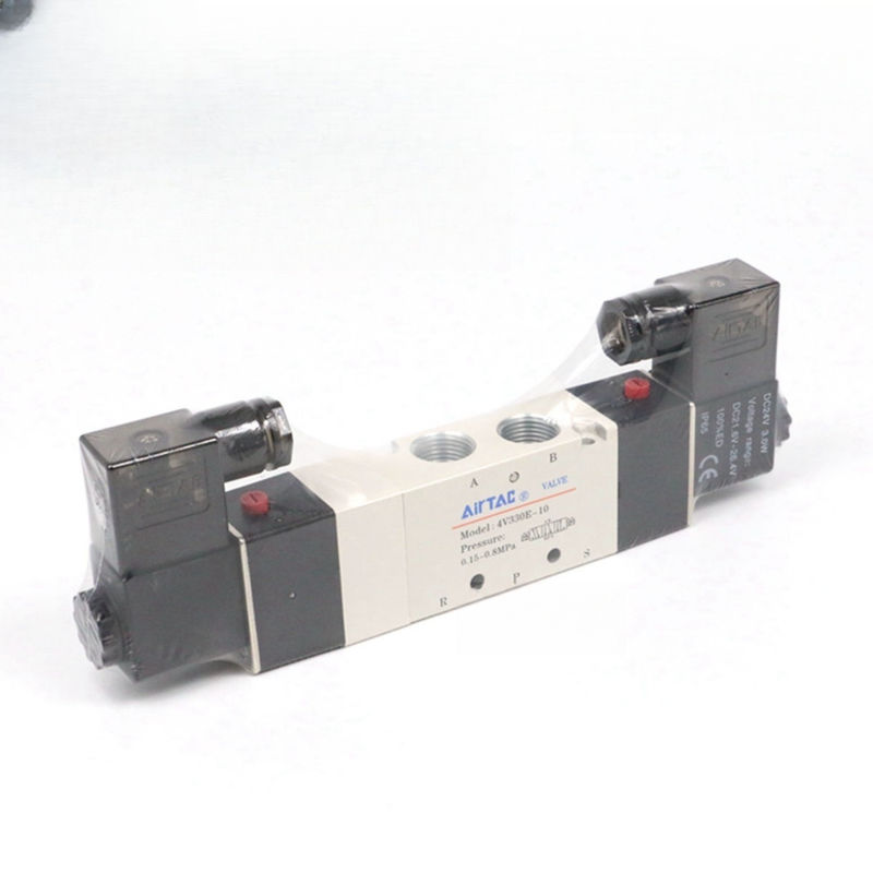 Airtac 4V330E-10: Solenoid Air Valve ((5/2,5/3 cara) - 4V330E10BI 4V330P-10 AC220V