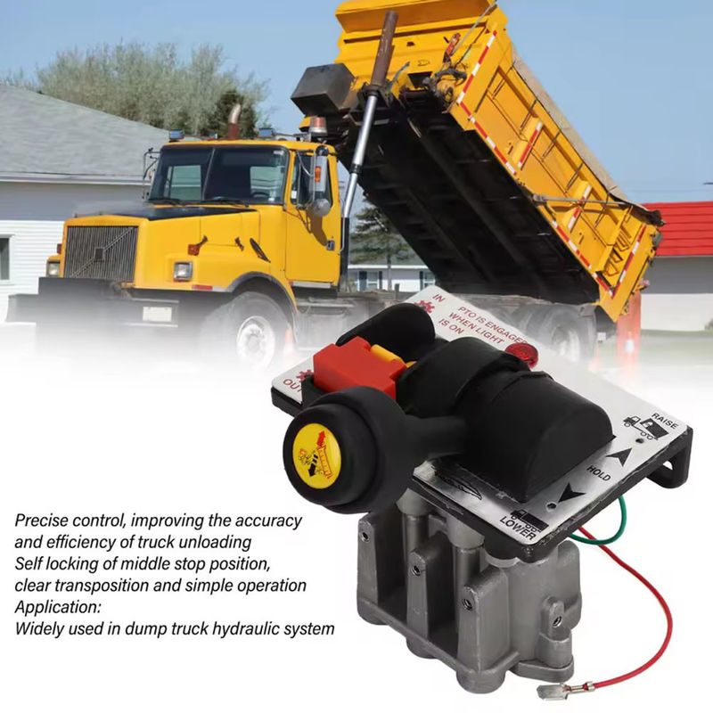Ventil enam lubang baru 6CV-D-N manual kontrol katup dump truck PTO kontrol katup dengan lampu indikator