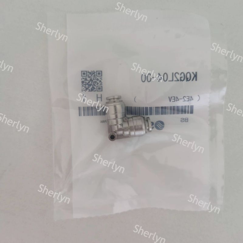 SMC KQG2L06-03S Adaptor Berulir Siku Seri KQG2, 6 Mm X R3/8 Nominal, Baja Tahan Karat, FITTING SATU SENTUHAN