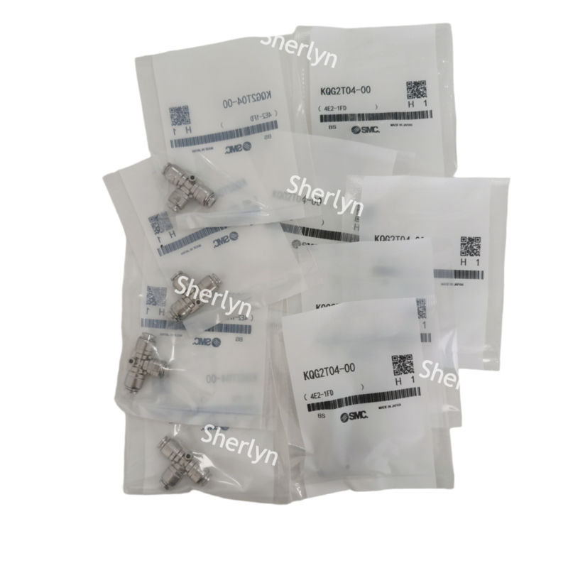 Sambungan SMC Stainless Steel KQG2T04-01S Ukuran Pipa 4MM 4E2-2FD/KQ2AA34