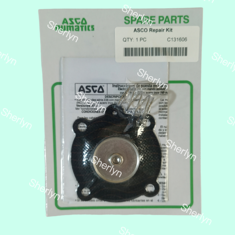 ASCO C131606 Kit Perbaikan Diafragma Cocok untuk SCE238D004 SCE238D009 Diafragma Katup Air NBR/VITON