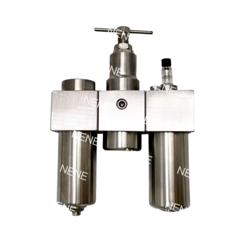 SFSRSL200 Set Tiga Baja Tahan Karat SUS316 Pneumatik Filter Regulator Pelumas G1/4 Pengaturan Tekanan