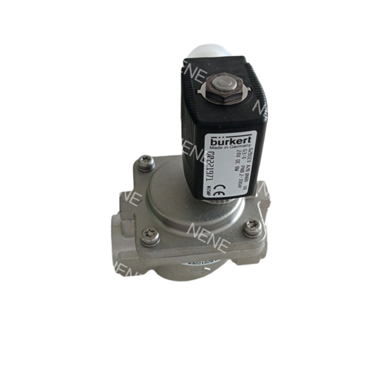 00228393/00228394/00228395 Burkert Solenoid Valve G1 6281 Tipe FKM 25mm Aliran lubang 0,2-16bar 0~+120°C