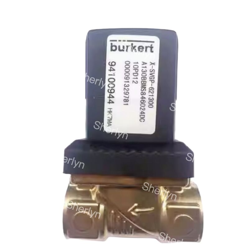 Burkert 00322515 G3/8 6281 Tipe Katup Elektromagnetik Dua Posisi Dua Arah AC24V Katup Air
