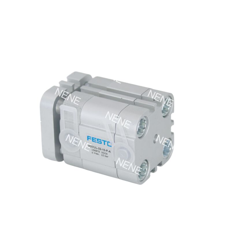 156845 Festo ADVUL-12-10-P-A Silinder Pneumatik Kompak Double Acting Dengan Peredam 12mm Bore 10mm Stroke