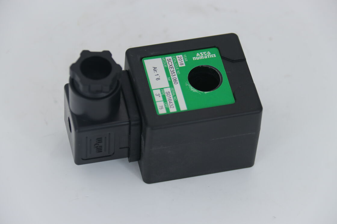 Kumparan Katup Pulsa IP65 Cangkang Cetakan Koneksi Sekop ASCO DC24V 400325-142 Kumparan Solenoid